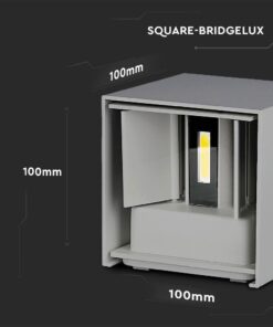 Επιτοίχιο Φωτιστικό Up-Down LED Γκρι ΙP65 Αλουμίνιο V-TAC 11W 4000K Φυσικό – 218532