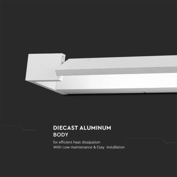 LED Απλίκα Γραμμική 16W Αρχιτεκτονικού Φωτισμού Λευκή V-TAC IP44 Περιστρεφόμενη Θερμό 3000K – 218533