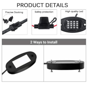 GloboStar® 85331 Car Underbody LED Flood Kit DC 12V 60W με Smart Bluetooth Controller – Εφαρμογή APP & Ασύρματο Χειριστήριο RF Αδιάβροχο IP68 Πολύχρωμο RGB