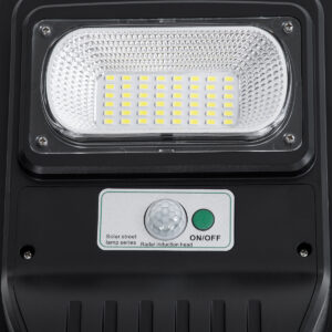 GloboStar® STREETA 85341 Professional LED Solar Street Light Αυτόνομο Ηλιακό Φωτιστικό Δρόμου 30W 300lm 48 x LED SMD 5730 με Ενσωματωμένο Φωτοβολταϊκό Panel 6V 6W & Επαναφορτιζόμενη Μπαταρία Li-ion 3.2V 5000mAh με Αισθητήρα Ημέρας-Νύχτας & PIR Αισθητήρα Κίνησης – Αδιάβροχο IP65 – Ψυχρό Λευκό 6000K – Μ20 x Π6 x Υ40cm – 2 Years Warranty