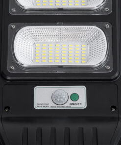 GloboStar® STREETA 85342 Professional LED Solar Street Light Αυτόνομο Ηλιακό Φωτιστικό Δρόμου 60W 600lm 96 x LED SMD 5730 με Ενσωματωμένο Φωτοβολταϊκό Panel 6V 9W & Επαναφορτιζόμενη Μπαταρία Li-ion 3.2V 9000mAh με Αισθητήρα Ημέρας-Νύχτας & PIR Αισθητήρα Κίνησης – Αδιάβροχο IP65 – Ψυχρό Λευκό 6000K – Μ22 x Π6 x Υ50cm – 2 Years Warranty