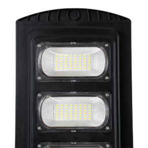 GloboStar® STREETA 85343 Professional LED Solar Street Light Αυτόνομο Ηλιακό Φωτιστικό Δρόμου 90W 900lm 144 x LED SMD 5730 με Ενσωματωμένο Φωτοβολταϊκό Panel 6V 12W & Επαναφορτιζόμενη Μπαταρία Li-ion 3.2V 12000mAh με Αισθητήρα Ημέρας-Νύχτας & PIR Αισθητήρα Κίνησης – Αδιάβροχο IP65 – Ψυχρό Λευκό 6000K – Μ24 x Π6 x Υ63cm – 2 Years Warranty