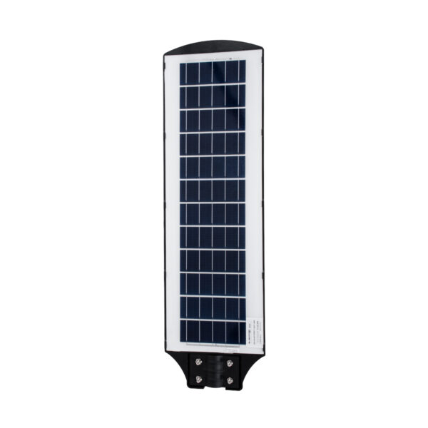 GloboStar® STREETA 85345 Professional LED Solar Street Light Αυτόνομο Ηλιακό Φωτιστικό Δρόμου 150W 1500lm 240 x LED SMD 5730 με Ενσωματωμένο Φωτοβολταϊκό Panel 6V 18W & Επαναφορτιζόμενη Μπαταρία Li-ion 3.2V 20000mAh με Αισθητήρα Ημέρας-Νύχτας & PIR Αισθητήρα Κίνησης – Αδιάβροχο IP65 – Ψυχρό Λευκό 6000K – Μ25 x Π6 x Υ83cm – 2 Years Warranty