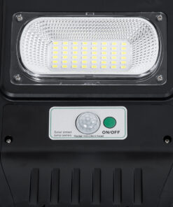 GloboStar® STREETA 85345 Professional LED Solar Street Light Αυτόνομο Ηλιακό Φωτιστικό Δρόμου 150W 1500lm 240 x LED SMD 5730 με Ενσωματωμένο Φωτοβολταϊκό Panel 6V 18W & Επαναφορτιζόμενη Μπαταρία Li-ion 3.2V 20000mAh με Αισθητήρα Ημέρας-Νύχτας & PIR Αισθητήρα Κίνησης – Αδιάβροχο IP65 – Ψυχρό Λευκό 6000K – Μ25 x Π6 x Υ83cm – 2 Years Warranty