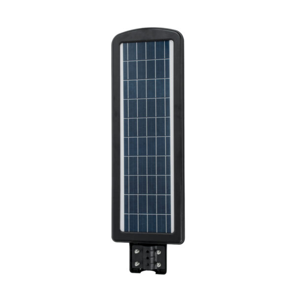 GloboStar® STREETA 85346 Professional LED Solar Street Light Αυτόνομο Ηλιακό Φωτιστικό Δρόμου 180W 1800lm 288 x LED SMD 5730 με Ενσωματωμένο Φωτοβολταϊκό Panel 6V 20W & Επαναφορτιζόμενη Μπαταρία Li-ion 3.2V 30000mAh με Αισθητήρα Ημέρας-Νύχτας & PIR Αισθητήρα Κίνησης – Αδιάβροχο IP65 – Ψυχρό Λευκό 6000K – Μ25 x Π7 x Υ83cm – 2 Years Warranty