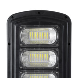 GloboStar® STREETA 85346 Professional LED Solar Street Light Αυτόνομο Ηλιακό Φωτιστικό Δρόμου 180W 1800lm 288 x LED SMD 5730 με Ενσωματωμένο Φωτοβολταϊκό Panel 6V 20W & Επαναφορτιζόμενη Μπαταρία Li-ion 3.2V 30000mAh με Αισθητήρα Ημέρας-Νύχτας & PIR Αισθητήρα Κίνησης – Αδιάβροχο IP65 – Ψυχρό Λευκό 6000K – Μ25 x Π7 x Υ83cm – 2 Years Warranty