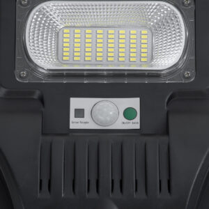 GloboStar® STREETA 85346 Professional LED Solar Street Light Αυτόνομο Ηλιακό Φωτιστικό Δρόμου 180W 1800lm 288 x LED SMD 5730 με Ενσωματωμένο Φωτοβολταϊκό Panel 6V 20W & Επαναφορτιζόμενη Μπαταρία Li-ion 3.2V 30000mAh με Αισθητήρα Ημέρας-Νύχτας & PIR Αισθητήρα Κίνησης – Αδιάβροχο IP65 – Ψυχρό Λευκό 6000K – Μ25 x Π7 x Υ83cm – 2 Years Warranty