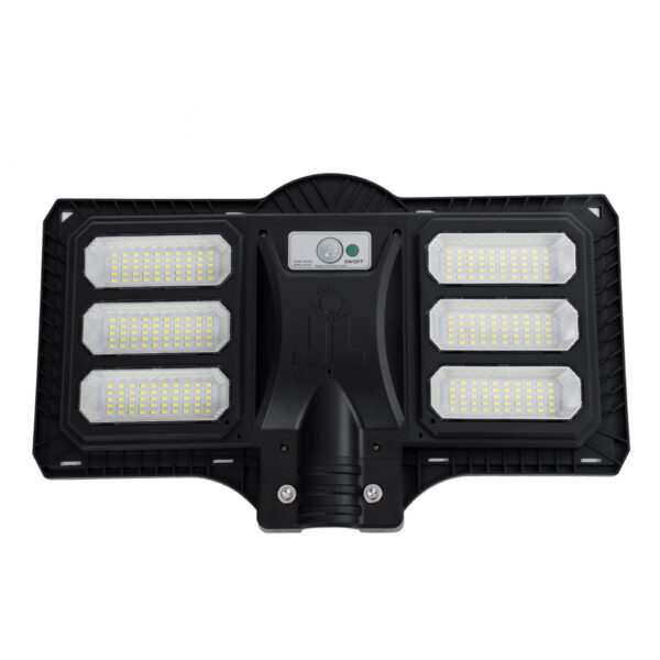 GloboStar® STREETO 85347 Professional LED Solar Street Light Αυτόνομο Ηλιακό Φωτιστικό Δρόμου 150W 1000lm 300 x LED SMD 5730 με Ενσωματωμένο Φωτοβολταϊκό Panel 6V 12W & Επαναφορτιζόμενη Μπαταρία Li-ion 3.2V 10000mAh με Αισθητήρα Ημέρας-Νύχτας & PIR Αισθητήρα Κίνησης – Αδιάβροχο IP65 – Ψυχρό Λευκό 6000K – Μ52 x Π5 x Υ13cm – 2 Years Warranty