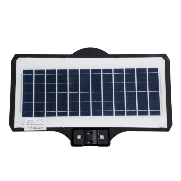 GloboStar® STREETO 85347 Professional LED Solar Street Light Αυτόνομο Ηλιακό Φωτιστικό Δρόμου 150W 1000lm 300 x LED SMD 5730 με Ενσωματωμένο Φωτοβολταϊκό Panel 6V 12W & Επαναφορτιζόμενη Μπαταρία Li-ion 3.2V 10000mAh με Αισθητήρα Ημέρας-Νύχτας & PIR Αισθητήρα Κίνησης – Αδιάβροχο IP65 – Ψυχρό Λευκό 6000K – Μ52 x Π5 x Υ13cm – 2 Years Warranty