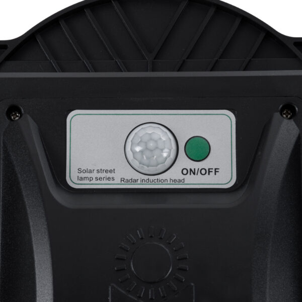 GloboStar® STREETO 85347 Professional LED Solar Street Light Αυτόνομο Ηλιακό Φωτιστικό Δρόμου 150W 1000lm 300 x LED SMD 5730 με Ενσωματωμένο Φωτοβολταϊκό Panel 6V 12W & Επαναφορτιζόμενη Μπαταρία Li-ion 3.2V 10000mAh με Αισθητήρα Ημέρας-Νύχτας & PIR Αισθητήρα Κίνησης – Αδιάβροχο IP65 – Ψυχρό Λευκό 6000K – Μ52 x Π5 x Υ13cm – 2 Years Warranty