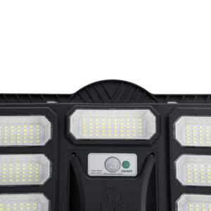 GloboStar® STREETO 85348 Professional LED Solar Street Light Αυτόνομο Ηλιακό Φωτιστικό Δρόμου 200W 1500lm 450 x LED SMD 5730 με Ενσωματωμένο Φωτοβολταϊκό Panel 6V 18W & Επαναφορτιζόμενη Μπαταρία Li-ion 3.2V 15000mAh με Αισθητήρα Ημέρας-Νύχτας & PIR Αισθητήρα Κίνησης – Αδιάβροχο IP65 – Ψυχρό Λευκό 6000K – Μ42 x Π6 x Υ54cm – 2 Years Warranty