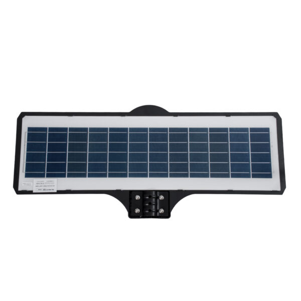 GloboStar® STREETO 85349 Professional LED Solar Street Light Αυτόνομο Ηλιακό Φωτιστικό Δρόμου 300W 2000lm 600 x LED SMD 5730 με Ενσωματωμένο Φωτοβολταϊκό Panel 6V 20W & Επαναφορτιζόμενη Μπαταρία Li-ion 3.2V 20000mAh με Αισθητήρα Ημέρας-Νύχτας & PIR Αισθητήρα Κίνησης – Αδιάβροχο IP65 – Ψυχρό Λευκό 6000K – Μ82 x Π6 x Υ35cm – 2 Years Warranty