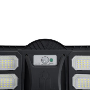 GloboStar® STREETO 85349 Professional LED Solar Street Light Αυτόνομο Ηλιακό Φωτιστικό Δρόμου 300W 2000lm 600 x LED SMD 5730 με Ενσωματωμένο Φωτοβολταϊκό Panel 6V 20W & Επαναφορτιζόμενη Μπαταρία Li-ion 3.2V 20000mAh με Αισθητήρα Ημέρας-Νύχτας & PIR Αισθητήρα Κίνησης – Αδιάβροχο IP65 – Ψυχρό Λευκό 6000K – Μ82 x Π6 x Υ35cm – 2 Years Warranty