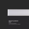 LED απλίκα γραμμική 20W αρχιτεκτονικού φωτισμού 3000K Θερμό λευκό με λευκό σώμα V-TAC – 8535