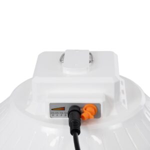 GloboStar® SOLAR-BULB 85350 Αυτόνομη Ηλιακή Κρεμαστή Λάμπα LED Giant Γλόμπος 100W 1000lm 140° 2 Λειτουργιών Ρεύματος με AC 220-240V μέσω USB Αντάπτορα ή με Φωτοβολταικό Panel 6V 12W & Επαναφορτιζόμενη Μπαταρία Li-ion 3.2V 5000mAh – Ενσωματωμένο USB 2.0 Charger Συσκευών DC5V 1000mA – IP54 – Εναλλαγή Φωτισμού μέσω Κουμπιού All In One Ψυχρό 6000k+Φυσικό 4500k+Θερμό 2700k Dimmable – Φ23 x Υ12cm – 2 Years Warranty