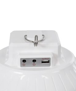 GloboStar® SOLAR-BULB 85350 Αυτόνομη Ηλιακή Κρεμαστή Λάμπα LED Giant Γλόμπος 100W 1000lm 140° 2 Λειτουργιών Ρεύματος με AC 220-240V μέσω USB Αντάπτορα ή με Φωτοβολταικό Panel 6V 12W & Επαναφορτιζόμενη Μπαταρία Li-ion 3.2V 5000mAh – Ενσωματωμένο USB 2.0 Charger Συσκευών DC5V 1000mA – IP54 – Εναλλαγή Φωτισμού μέσω Κουμπιού All In One Ψυχρό 6000k+Φυσικό 4500k+Θερμό 2700k Dimmable – Φ23 x Υ12cm – 2 Years Warranty