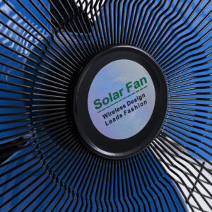 GloboStar® SOLARO-FAN 85351 Solar Fan Αυτόνομος Ηλιακός Επιδαπέδιος Ανεμιστήρας 25W 2 Λειτουργιών Ρεύματος με AC 220-240V ή με Φωτοβολταϊκό Panel 9V 12W & Επαναφορτιζόμενη Μπαταρία Li-ion 7.4V 4400mAh – 12 Ταχύτητες – Ενσωματωμένο USB 2.0 Charger Συσκευών – IP20 – Μ42 x Π20 x Υ35cm – Μαύρο & Μπλε – 2 Years Warranty