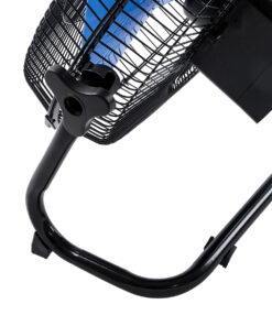 GloboStar® SOLARO-FAN 85351 Solar Fan Αυτόνομος Ηλιακός Επιδαπέδιος Ανεμιστήρας 25W 2 Λειτουργιών Ρεύματος με AC 220-240V ή με Φωτοβολταϊκό Panel 9V 12W & Επαναφορτιζόμενη Μπαταρία Li-ion 7.4V 4400mAh – 12 Ταχύτητες – Ενσωματωμένο USB 2.0 Charger Συσκευών – IP20 – Μ42 x Π20 x Υ35cm – Μαύρο & Μπλε – 2 Years Warranty