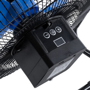 GloboStar® SOLARO-FAN 85351 Solar Fan Αυτόνομος Ηλιακός Επιδαπέδιος Ανεμιστήρας 25W 2 Λειτουργιών Ρεύματος με AC 220-240V ή με Φωτοβολταϊκό Panel 9V 12W & Επαναφορτιζόμενη Μπαταρία Li-ion 7.4V 4400mAh – 12 Ταχύτητες – Ενσωματωμένο USB 2.0 Charger Συσκευών – IP20 – Μ42 x Π20 x Υ35cm – Μαύρο & Μπλε – 2 Years Warranty