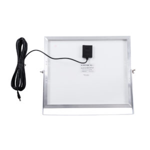 GloboStar® SOLARO-FAN 85352 Solar Fan Αυτόνομος Ηλιακός Επιδαπέδιος Ανεμιστήρας 25W 2 Λειτουργιών Ρεύματος με AC 220-240V ή με Φωτοβολταϊκό Panel 9V 12W & Επαναφορτιζόμενη Μπαταρία Li-ion 7.4V 4400mAh – 12 Ταχύτητες – Ενσωματωμένο USB 2.0 Charger Συσκευών – IP20 – Μ42 x Π20 x Υ35cm – Μαύρο & Ασημί – 2 Years Warranty