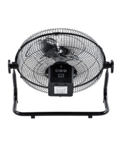 GloboStar® SOLARO-FAN 85352 Solar Fan Αυτόνομος Ηλιακός Επιδαπέδιος Ανεμιστήρας 25W 2 Λειτουργιών Ρεύματος με AC 220-240V ή με Φωτοβολταϊκό Panel 9V 12W & Επαναφορτιζόμενη Μπαταρία Li-ion 7.4V 4400mAh – 12 Ταχύτητες – Ενσωματωμένο USB 2.0 Charger Συσκευών – IP20 – Μ42 x Π20 x Υ35cm – Μαύρο & Ασημί – 2 Years Warranty