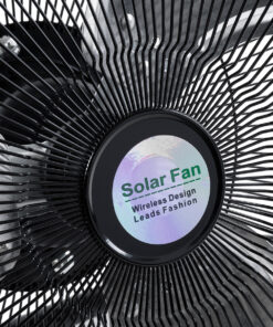 GloboStar® SOLARO-FAN 85352 Solar Fan Αυτόνομος Ηλιακός Επιδαπέδιος Ανεμιστήρας 25W 2 Λειτουργιών Ρεύματος με AC 220-240V ή με Φωτοβολταϊκό Panel 9V 12W & Επαναφορτιζόμενη Μπαταρία Li-ion 7.4V 4400mAh – 12 Ταχύτητες – Ενσωματωμένο USB 2.0 Charger Συσκευών – IP20 – Μ42 x Π20 x Υ35cm – Μαύρο & Ασημί – 2 Years Warranty