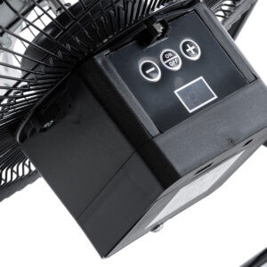 GloboStar® SOLARO-FAN 85352 Solar Fan Αυτόνομος Ηλιακός Επιδαπέδιος Ανεμιστήρας 25W 2 Λειτουργιών Ρεύματος με AC 220-240V ή με Φωτοβολταϊκό Panel 9V 12W & Επαναφορτιζόμενη Μπαταρία Li-ion 7.4V 4400mAh – 12 Ταχύτητες – Ενσωματωμένο USB 2.0 Charger Συσκευών – IP20 – Μ42 x Π20 x Υ35cm – Μαύρο & Ασημί – 2 Years Warranty