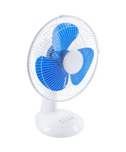 GloboStar® SOLARI-FAN 85353 Solar Fan Αυτόνομος Ηλιακός Επιτραπέζιος Ανεμιστήρας 25W 2 Λειτουργιών Ρεύματος με AC 220-240V ή με Φωτοβολταϊκό Panel 9V 12W & Επαναφορτιζόμενη Μπαταρία Li-ion 7.4V 4400mAh – 3 Ταχύτητες – IP20 – Μ24 x Π36 x Υ49cm – Λευκό & Μπλε – 2 Years Warranty