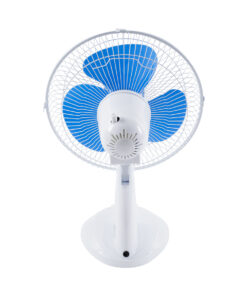GloboStar® SOLARI-FAN 85353 Solar Fan Αυτόνομος Ηλιακός Επιτραπέζιος Ανεμιστήρας 25W 2 Λειτουργιών Ρεύματος με AC 220-240V ή με Φωτοβολταϊκό Panel 9V 12W & Επαναφορτιζόμενη Μπαταρία Li-ion 7.4V 4400mAh – 3 Ταχύτητες – IP20 – Μ24 x Π36 x Υ49cm – Λευκό & Μπλε – 2 Years Warranty