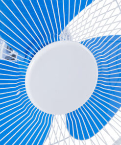 GloboStar® SOLARI-FAN 85353 Solar Fan Αυτόνομος Ηλιακός Επιτραπέζιος Ανεμιστήρας 25W 2 Λειτουργιών Ρεύματος με AC 220-240V ή με Φωτοβολταϊκό Panel 9V 12W & Επαναφορτιζόμενη Μπαταρία Li-ion 7.4V 4400mAh – 3 Ταχύτητες – IP20 – Μ24 x Π36 x Υ49cm – Λευκό & Μπλε – 2 Years Warranty