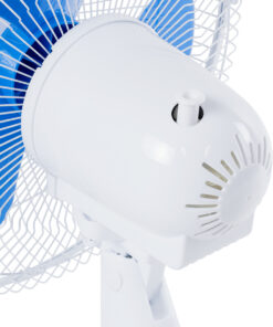 GloboStar® SOLARI-FAN 85353 Solar Fan Αυτόνομος Ηλιακός Επιτραπέζιος Ανεμιστήρας 25W 2 Λειτουργιών Ρεύματος με AC 220-240V ή με Φωτοβολταϊκό Panel 9V 12W & Επαναφορτιζόμενη Μπαταρία Li-ion 7.4V 4400mAh – 3 Ταχύτητες – IP20 – Μ24 x Π36 x Υ49cm – Λευκό & Μπλε – 2 Years Warranty