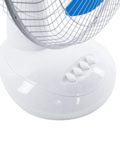 GloboStar® SOLARI-FAN 85353 Solar Fan Αυτόνομος Ηλιακός Επιτραπέζιος Ανεμιστήρας 25W 2 Λειτουργιών Ρεύματος με AC 220-240V ή με Φωτοβολταϊκό Panel 9V 12W & Επαναφορτιζόμενη Μπαταρία Li-ion 7.4V 4400mAh – 3 Ταχύτητες – IP20 – Μ24 x Π36 x Υ49cm – Λευκό & Μπλε – 2 Years Warranty