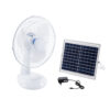 GloboStar® SOLARI-FAN 85354 Solar Fan Αυτόνομος Ηλιακός Επιτραπέζιος Ανεμιστήρας 25W 2 Λειτουργιών Ρεύματος με AC 220-240V ή με Φωτοβολταϊκό Panel 9V 12W & Επαναφορτιζόμενη Μπαταρία Li-ion 7.4V 4400mAh – 3 Ταχύτητες – IP20 – Μ24 x Π36 x Υ49cm – Λευκό – 2 Years Warranty