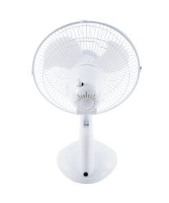 GloboStar® SOLARI-FAN 85354 Solar Fan Αυτόνομος Ηλιακός Επιτραπέζιος Ανεμιστήρας 25W 2 Λειτουργιών Ρεύματος με AC 220-240V ή με Φωτοβολταϊκό Panel 9V 12W & Επαναφορτιζόμενη Μπαταρία Li-ion 7.4V 4400mAh – 3 Ταχύτητες – IP20 – Μ24 x Π36 x Υ49cm – Λευκό – 2 Years Warranty