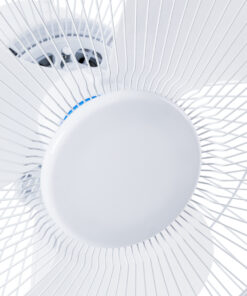 GloboStar® SOLARI-FAN 85354 Solar Fan Αυτόνομος Ηλιακός Επιτραπέζιος Ανεμιστήρας 25W 2 Λειτουργιών Ρεύματος με AC 220-240V ή με Φωτοβολταϊκό Panel 9V 12W & Επαναφορτιζόμενη Μπαταρία Li-ion 7.4V 4400mAh – 3 Ταχύτητες – IP20 – Μ24 x Π36 x Υ49cm – Λευκό – 2 Years Warranty