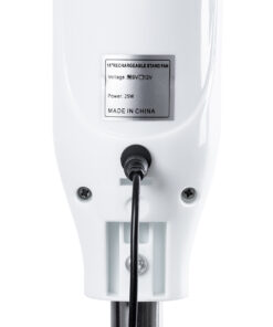 GloboStar® SOLARA-FAN 85355 Solar Fan Αυτόνομος Ηλιακός Επιδαπέδιος Ανεμιστήρας 25W 2 Λειτουργιών Ρεύματος με AC 220-240V ή με Φωτοβολταϊκό Panel 9V 12W & Επαναφορτιζόμενη Μπαταρία Li-ion 7.4V 4400mAh – 3 Ταχύτητες – Ενσωματωμένο USB 2.0 Charger Συσκευών – IP20 – Μ44 x Π37.5 x Υ132cm – Λευκό & Μπλε – 2 Years Warranty