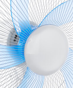 GloboStar® SOLARA-FAN 85355 Solar Fan Αυτόνομος Ηλιακός Επιδαπέδιος Ανεμιστήρας 25W 2 Λειτουργιών Ρεύματος με AC 220-240V ή με Φωτοβολταϊκό Panel 9V 12W & Επαναφορτιζόμενη Μπαταρία Li-ion 7.4V 4400mAh – 3 Ταχύτητες – Ενσωματωμένο USB 2.0 Charger Συσκευών – IP20 – Μ44 x Π37.5 x Υ132cm – Λευκό & Μπλε – 2 Years Warranty