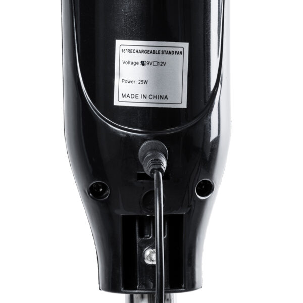 GloboStar® SOLARA-FAN 85356 Solar Fan Αυτόνομος Ηλιακός Επιδαπέδιος Ανεμιστήρας 25W 2 Λειτουργιών Ρεύματος με AC 220-240V ή με Φωτοβολταϊκό Panel 9V 12W & Επαναφορτιζόμενη Μπαταρία Li-ion 7.4V 4400mAh – 3 Ταχύτητες – Ενσωματωμένο USB 2.0 Charger Συσκευών – IP20 – Μ44 x Π37.5 x Υ132cm – Μαύρο – 2 Years Warranty
