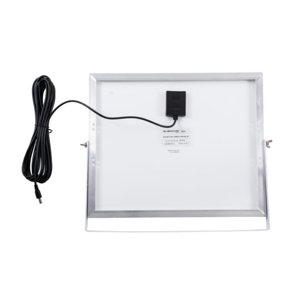 GloboStar® SOLARA-FAN 85356 Solar Fan Αυτόνομος Ηλιακός Επιδαπέδιος Ανεμιστήρας 25W 2 Λειτουργιών Ρεύματος με AC 220-240V ή με Φωτοβολταϊκό Panel 9V 12W & Επαναφορτιζόμενη Μπαταρία Li-ion 7.4V 4400mAh – 3 Ταχύτητες – Ενσωματωμένο USB 2.0 Charger Συσκευών – IP20 – Μ44 x Π37.5 x Υ132cm – Μαύρο – 2 Years Warranty