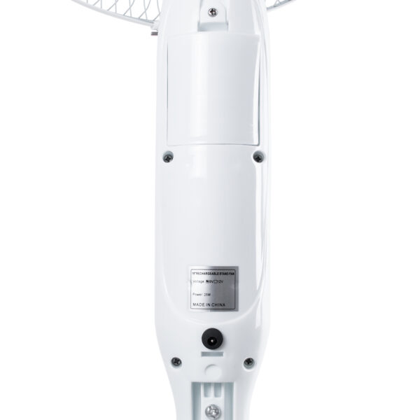 GloboStar® SOLARE-FAN 85357 Solar Fan Αυτόνομος Ηλιακός Επιδαπέδιος Ανεμιστήρας 25W 2 Λειτουργιών Ρεύματος με AC 220-240V ή με Φωτοβολταϊκό Panel 9V 15W & Επαναφορτιζόμενη Μπαταρία Li-ion 7.4V 6000mAh – 12 Ταχύτητες – Ασύρματο Χειριστήριο – Ενσωματωμένο USB 2.0 Charger Συσκευών – IP20 – Μ44 x Π37.5 x Υ132cm – Λευκό – 2 Years Warranty