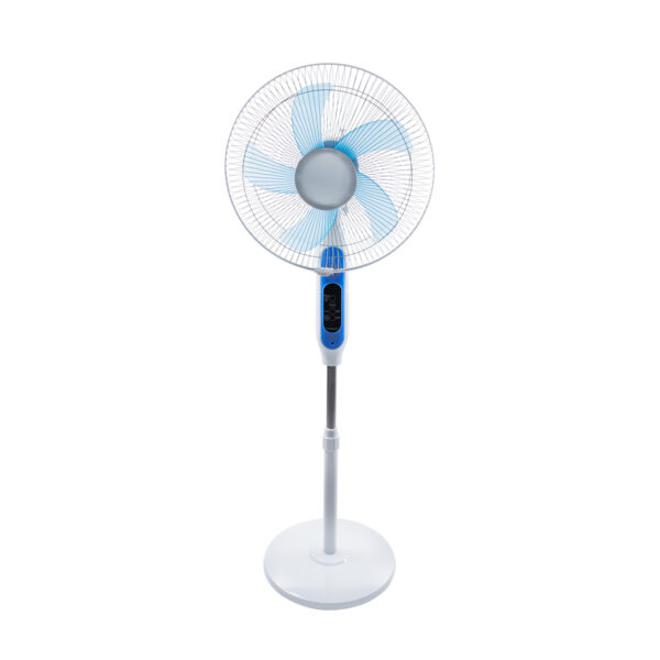 GloboStar® SOLARE-FAN 85357 Solar Fan Αυτόνομος Ηλιακός Επιδαπέδιος Ανεμιστήρας 25W 2 Λειτουργιών Ρεύματος με AC 220-240V ή με Φωτοβολταϊκό Panel 9V 15W & Επαναφορτιζόμενη Μπαταρία Li-ion 7.4V 6000mAh – 12 Ταχύτητες – Ασύρματο Χειριστήριο – Ενσωματωμένο USB 2.0 Charger Συσκευών – IP20 – Μ44 x Π37.5 x Υ132cm – Λευκό – 2 Years Warranty