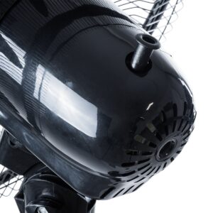 GloboStar® SOLARE-FAN 85358 Solar Fan Αυτόνομος Ηλιακός Επιδαπέδιος Ανεμιστήρας 25W 2 Λειτουργιών Ρεύματος με AC 220-240V ή με Φωτοβολταϊκό Panel 9V 15W & Επαναφορτιζόμενη Μπαταρία Li-ion 7.4V 6000mAh – 12 Ταχύτητες – Ασύρματο Χειριστήριο – Ενσωματωμένο USB 2.0 Charger Συσκευών – IP20 – Μ44 x Π37.5 x Υ132cm – Μαύρο – 2 Years Warranty