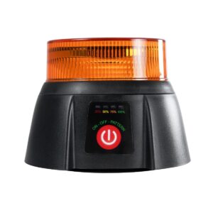 GloboStar® 85359 PRO Series Φάρος Σήμανσης Οχήματος Security – Ασφαλείας για Αυτοκίνητα & Φορτηγά 10 Προγραμμάτων Φωτισμού STROBE LED 48W DC 10-30V Αδιάβροχος IP65 Πορτοκαλί