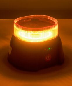 GloboStar® 85359 PRO Series Φάρος Σήμανσης Οχήματος Security – Ασφαλείας για Αυτοκίνητα & Φορτηγά 10 Προγραμμάτων Φωτισμού STROBE LED 48W DC 10-30V Αδιάβροχος IP65 Πορτοκαλί