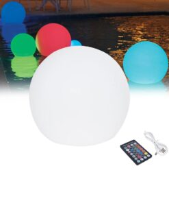 GloboStar® 85360 Ακρυλικό Φωτιστικό Μπάλα Εξωτερικού Χώρου – Πισίνας LED Globe 5W Φ10 Επαναφορτιζόμενο Μπαταρίας με Καλώδιο USB – Φορτιστή και Ασύρματο Χειριστήριο IR Αδιάβροχο IP68 Πολύχρωμο RGBW