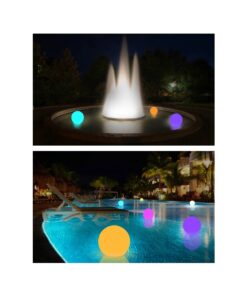 GloboStar® 85360 Ακρυλικό Φωτιστικό Μπάλα Εξωτερικού Χώρου – Πισίνας LED Globe 5W Φ10 Επαναφορτιζόμενο Μπαταρίας με Καλώδιο USB – Φορτιστή και Ασύρματο Χειριστήριο IR Αδιάβροχο IP68 Πολύχρωμο RGBW