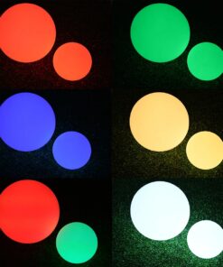 GloboStar® 85360 Ακρυλικό Φωτιστικό Μπάλα Εξωτερικού Χώρου – Πισίνας LED Globe 5W Φ10 Επαναφορτιζόμενο Μπαταρίας με Καλώδιο USB – Φορτιστή και Ασύρματο Χειριστήριο IR Αδιάβροχο IP68 Πολύχρωμο RGBW