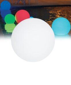 GloboStar® 85361 Ακρυλικό Φωτιστικό Μπάλα Εξωτερικού Χώρου – Πισίνας LED Globe 5W Φ15 Επαναφορτιζόμενο Μπαταρίας με Καλώδιο USB – Φορτιστή και Ασύρματο Χειριστήριο IR Αδιάβροχο IP68 Πολύχρωμο RGBW