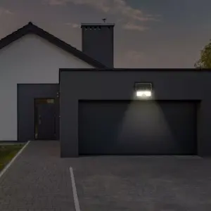 Προβολέας LED ηλιακός 5W Φυσικό λευκό 4000K Μαύρο σώμα με ανιχνευτή V-TAC – 8547