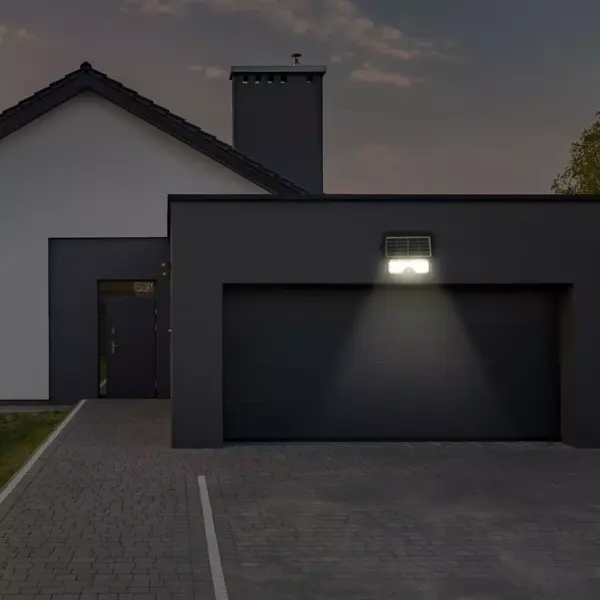 Προβολέας LED ηλιακός 5W Φυσικό λευκό 4000K Μαύρο σώμα με ανιχνευτή V-TAC – 8547